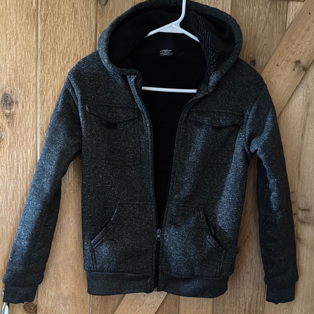 Gray Hooded Jacket boys